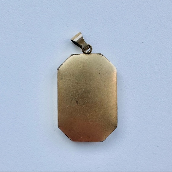 antique art deco gold locket - Picture 3 of 7